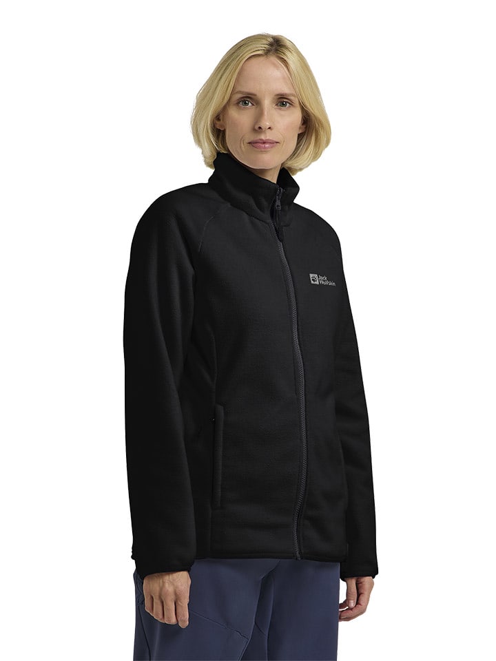 Jack Wolfskin Kurtka polarowa "Moonrise" w kolorze czarnym rozmiar: M