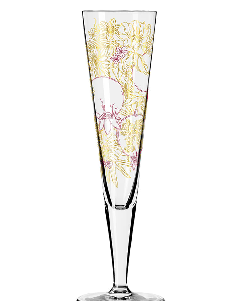 RITZENHOFF Kieliszek w kolorze złoto-różowym do szampana - 205 ml rozmiar: onesize