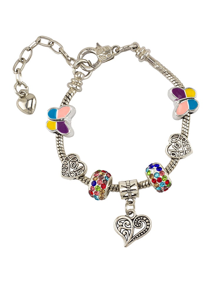 Ulysse Bransoletka "Heart" w kolorze srebrnym ze wzorem rozmiar: onesize