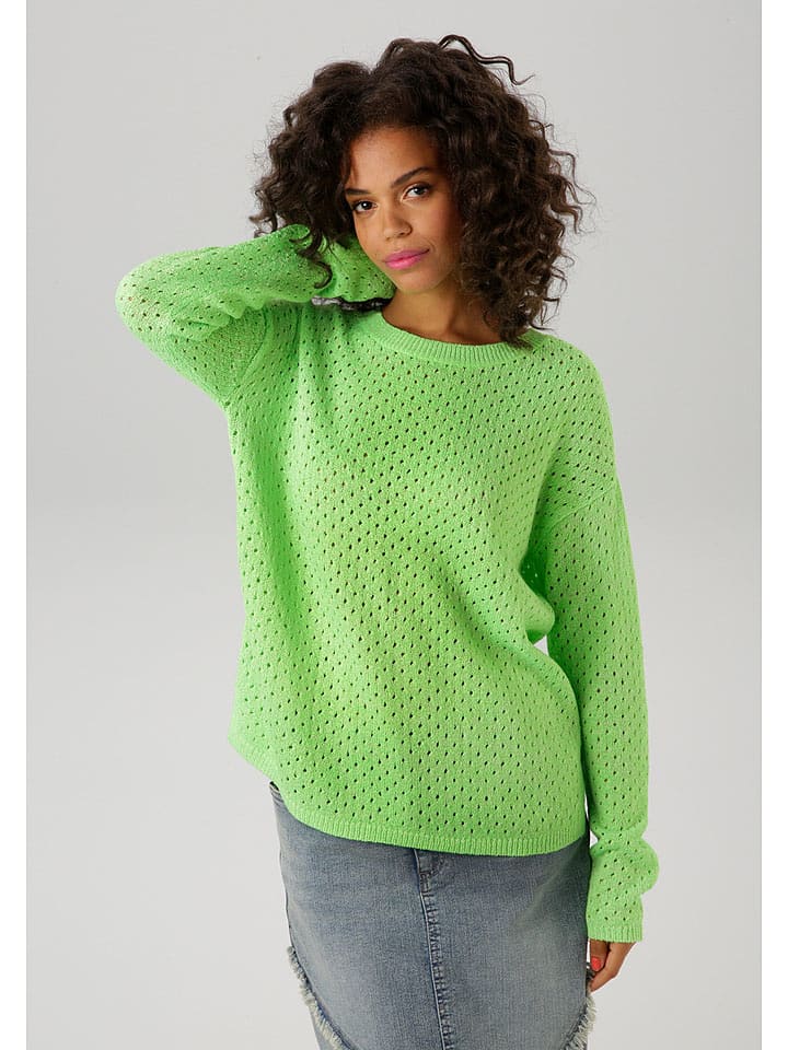 Aniston Sweter w kolorze zielonym rozmiar: 42