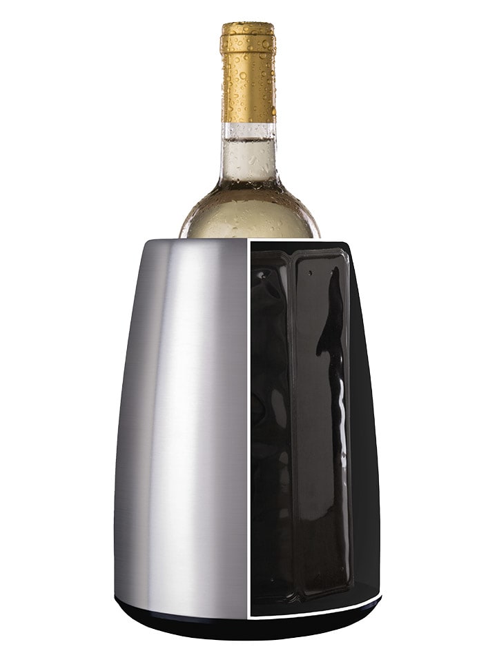 Vacu Vin Schładzacz "Elegant" w kolorze srebrnym do wina - wys. 20,5 x Ø 15 cm rozmiar: onesize