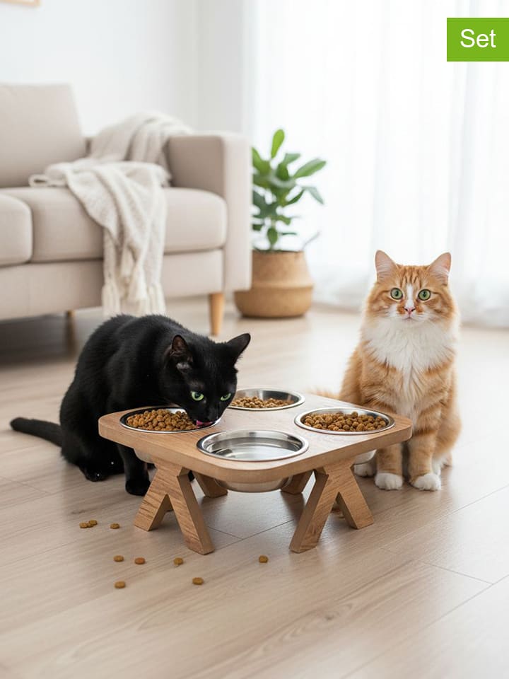 Paws&Whiskers 5-częściowy zestaw w kolorze jasnobrązowym - 34 x 34 cm rozmiar: onesize