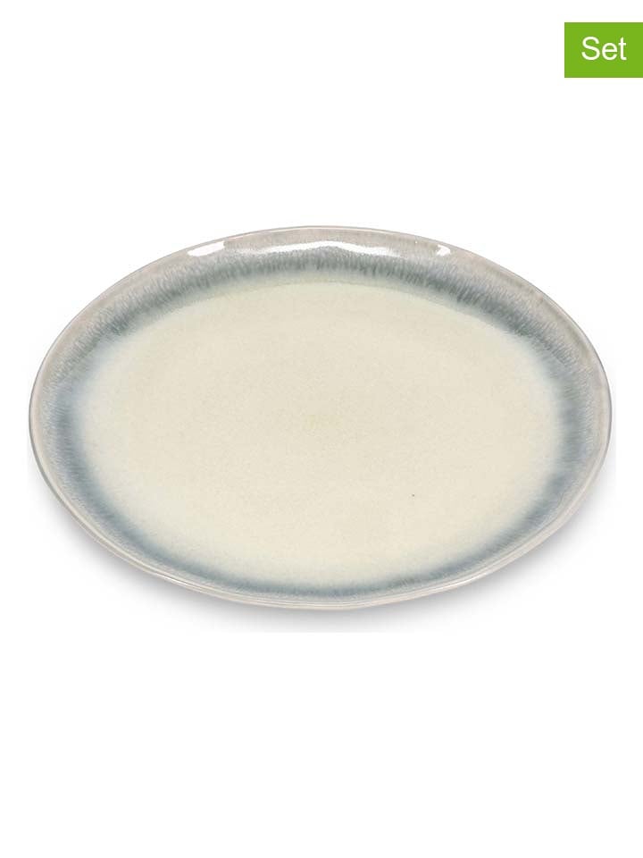 Salt and Pepper Talerze śniadaniowe (4 szt.) "Flint" w kolorze kremowym - Ø 22 cm rozmiar: onesize