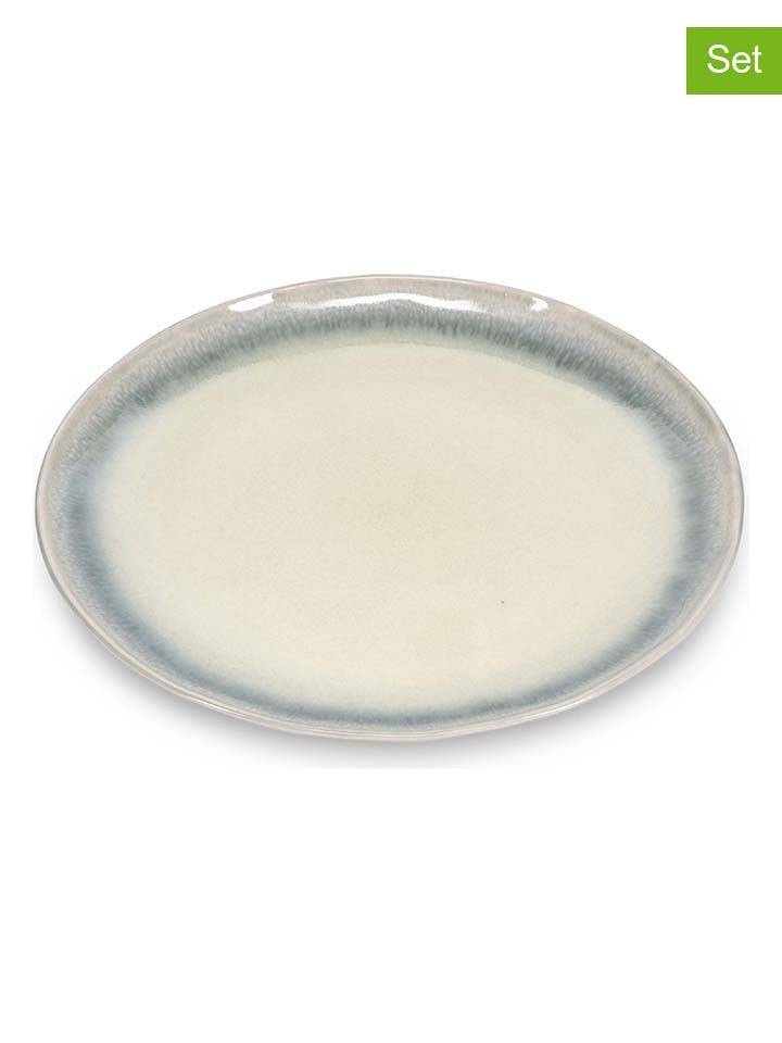 Salt and Pepper Talerze śniadaniowe (4 szt.) "Flint" w kolorze kremowym - Ø 22 cm rozmiar: onesize