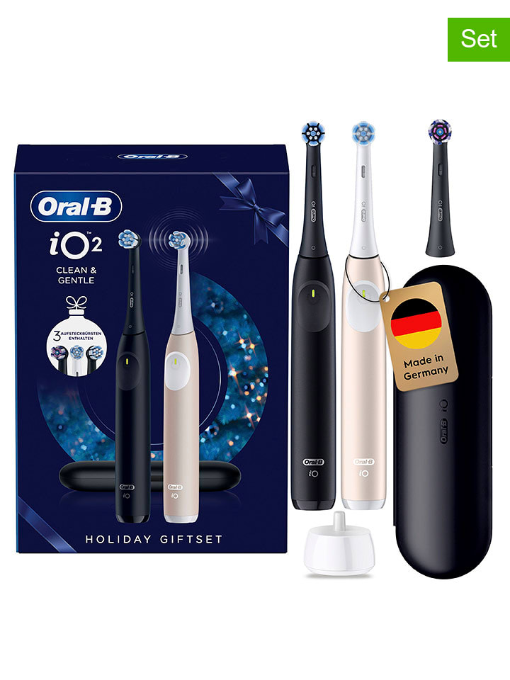 Oral-B Elektryczne szczoteczki (2 szt.) "iO Series 2" w kolorze czarno-złotym rozmiar: onesize