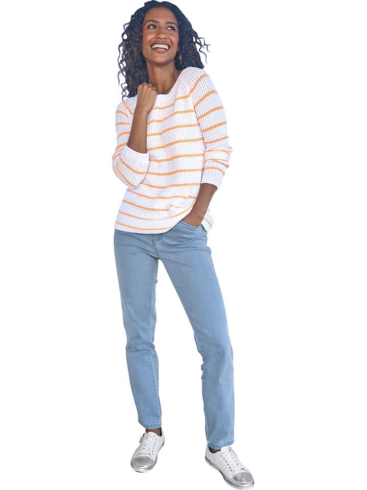 Heine Sweter w kolorze białym rozmiar: 38