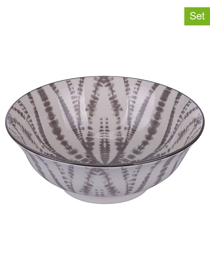 Villa d´Este Salaterki (6 szt.) "The Grey" w kolorze szarym - Ø 21,5 cm rozmiar: onesize