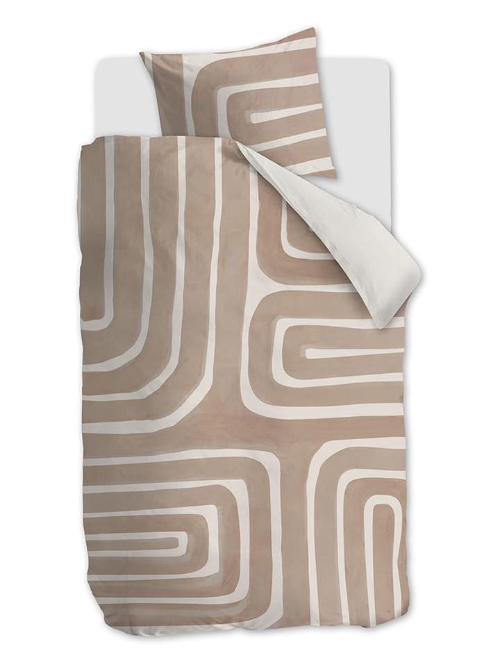 Beddinghouse Komplet pościeli "Tribe" w kolorze jasnoróżowo-białym rozmiar: 135x200 cm