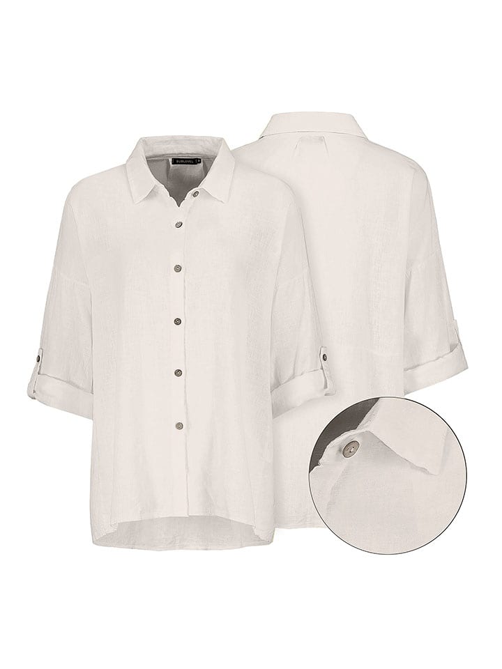 Eight2Nine Bluzka w kolorze beżowym rozmiar: M/L