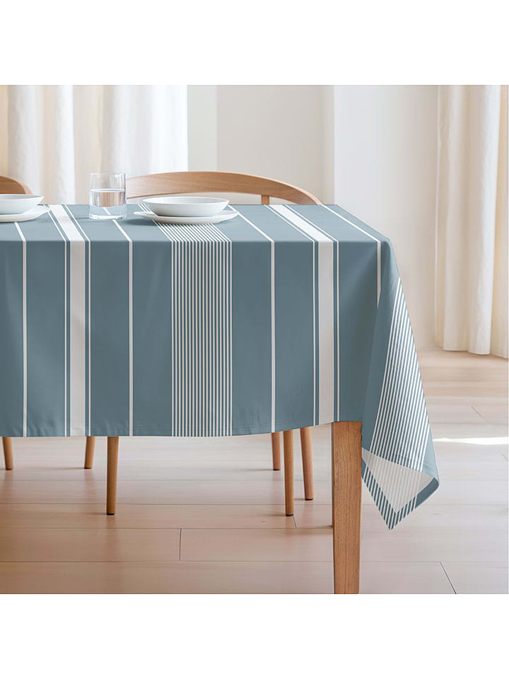 Mint Rugs Obrus "Nordic Malibu" w kolorze turkusowo-białym rozmiar: 155x155 cm