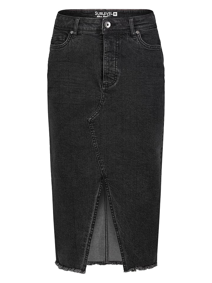 Sublevel Spódnica dżinsowa w kolorze czarnym rozmiar: XS