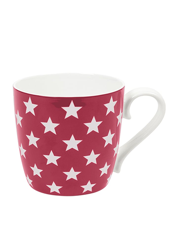 Könitz Kubek ''Stars'' w kolorze ciemnoczerwono-białym - 415 ml rozmiar: onesize