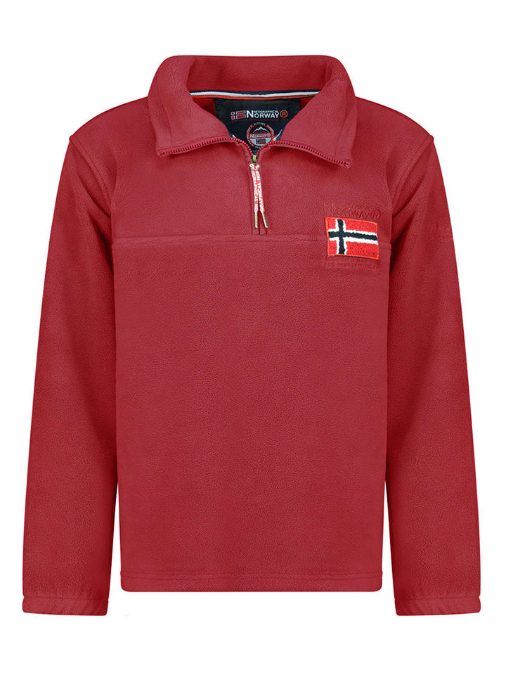 Geographical Norway Bluza polarowa "Tequateur" w kolorze czerwonym rozmiar: 3XL