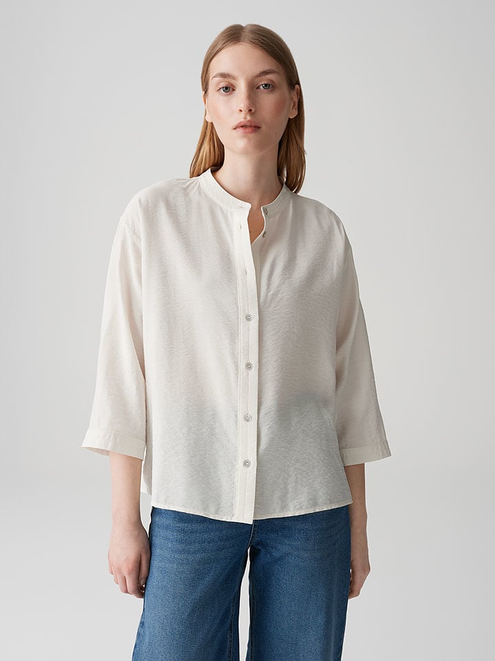 OPUS Bluzka "Fanari" w kolorze beżowym rozmiar: 42