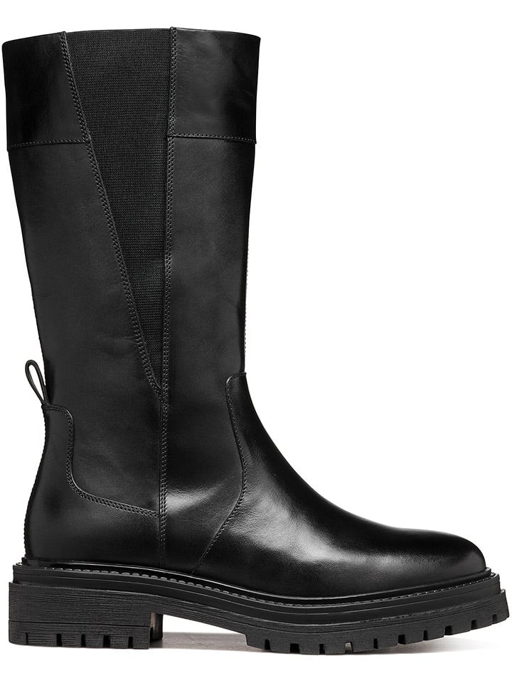 Geox Skórzane kozaki "Iridea" w kolorze czarnym rozmiar: 41