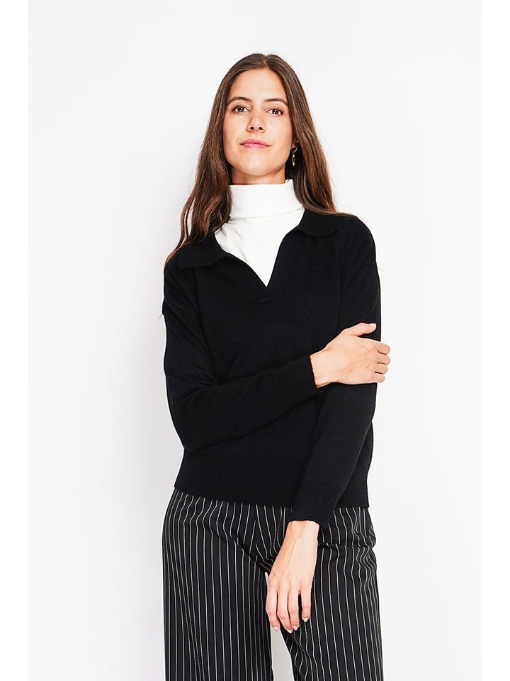 ASSUILI Sweter w kolorze czarnym rozmiar: 40