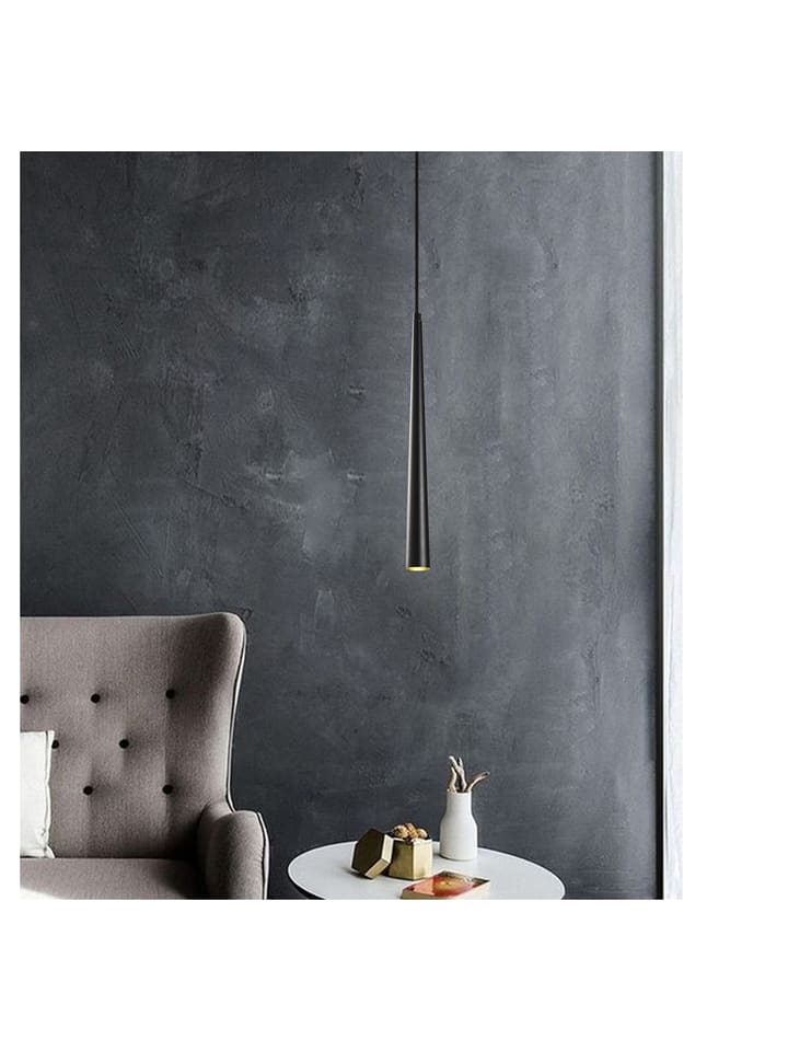 Opviq Lampa wisząca LED "Ugur" w kolorze czarnym - Ø 5 cm rozmiar: onesize