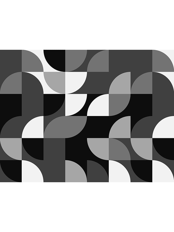 deco Rugs & Carpet Dywan winylowy w kolorze czarno-szarym rozmiar: 50x200 cm