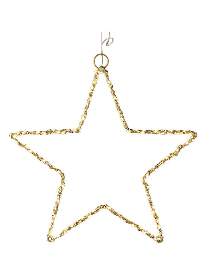 WellHome Zawieszka dekoracyjna LED w kolorze złotym - Ø 30 cm rozmiar: onesize