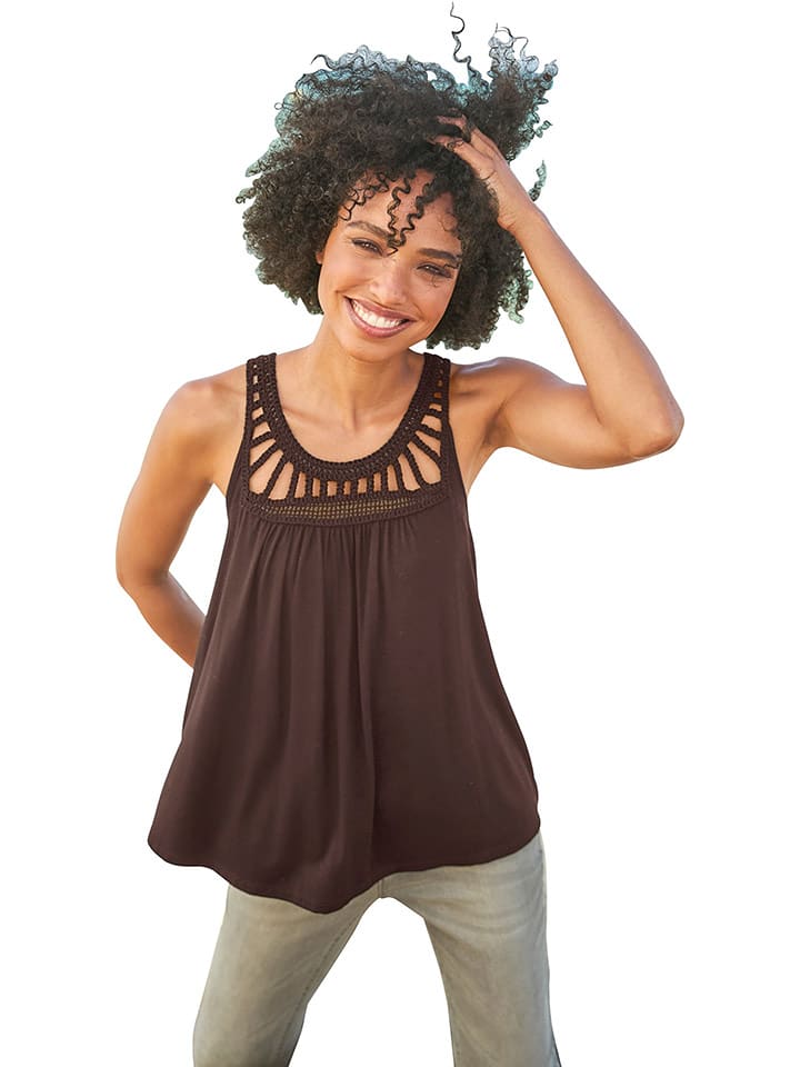 Heine Top w kolorze brązowym rozmiar: 44