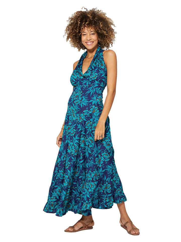 Aller Simplement Sukienka w kolorze granatowo-turkusowym rozmiar: 38/40