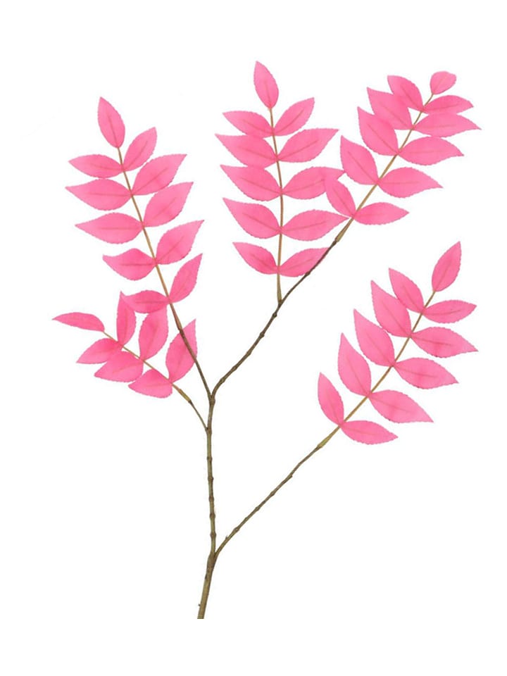 daan kromhout Dekoracyjna gałązka "Salix Leaf" w kolorze różowo-brązowym - wys. 90 cm rozmiar: onesize