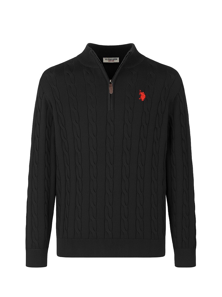 U.S. Polo Assn. Sweter w kolorze czarnym rozmiar: M