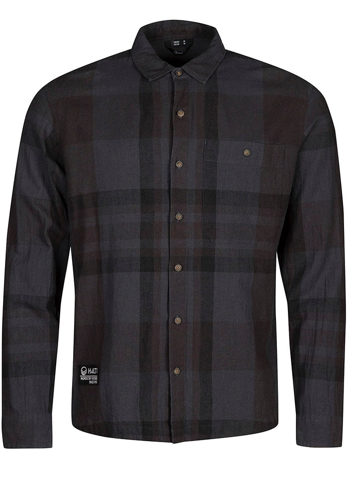 Halti Koszula "Hiker" w kolorze antracytowym rozmiar: S