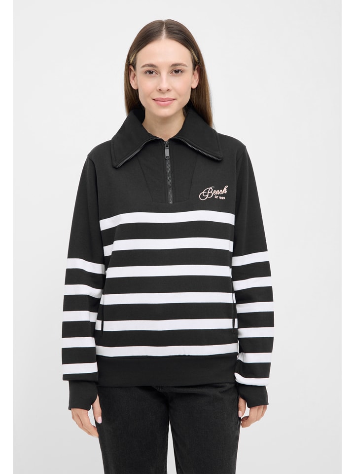 Bench Bluza "Foy" w kolorze czarno-białym rozmiar: 36