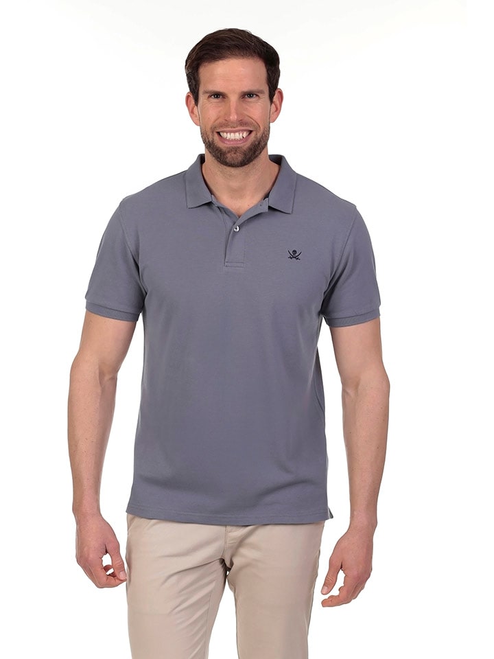 The Time of Bocha Koszulka polo w kolorze szarym rozmiar: M