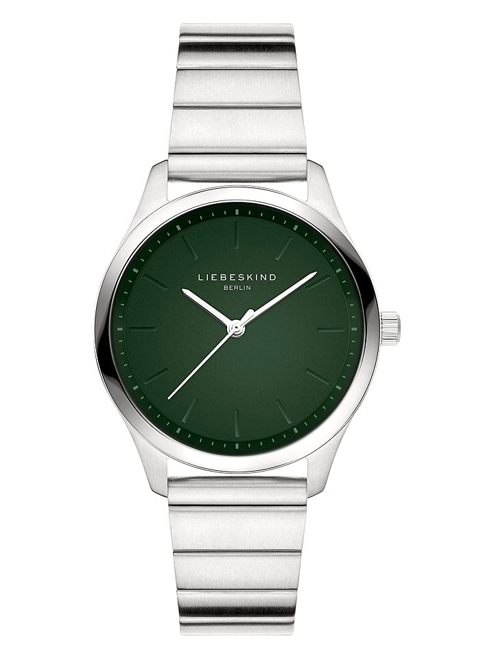 Liebeskind Zegarek kwarcowy w kolorze srebrno-zielonym rozmiar: onesize