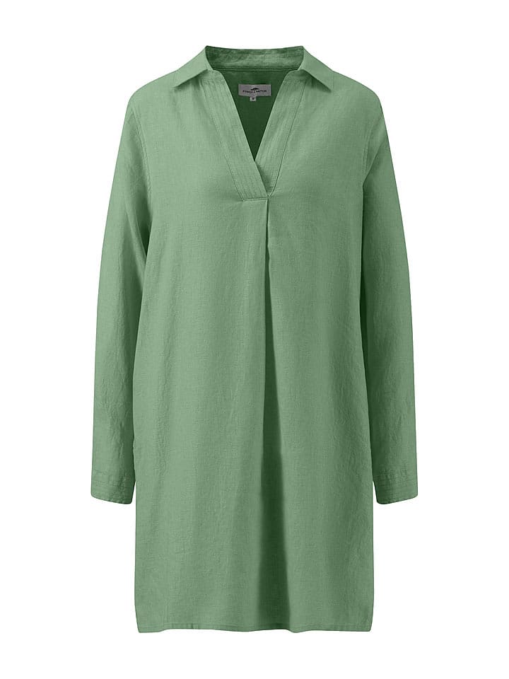 FYNCH-HATTON Lniana sukienka w kolorze zielonym rozmiar: 40
