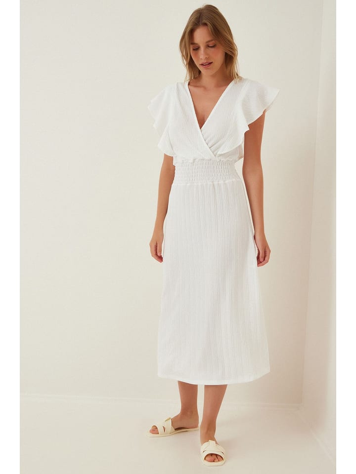 Happiness Istanbul Sukienka w kolorze białym rozmiar: 36