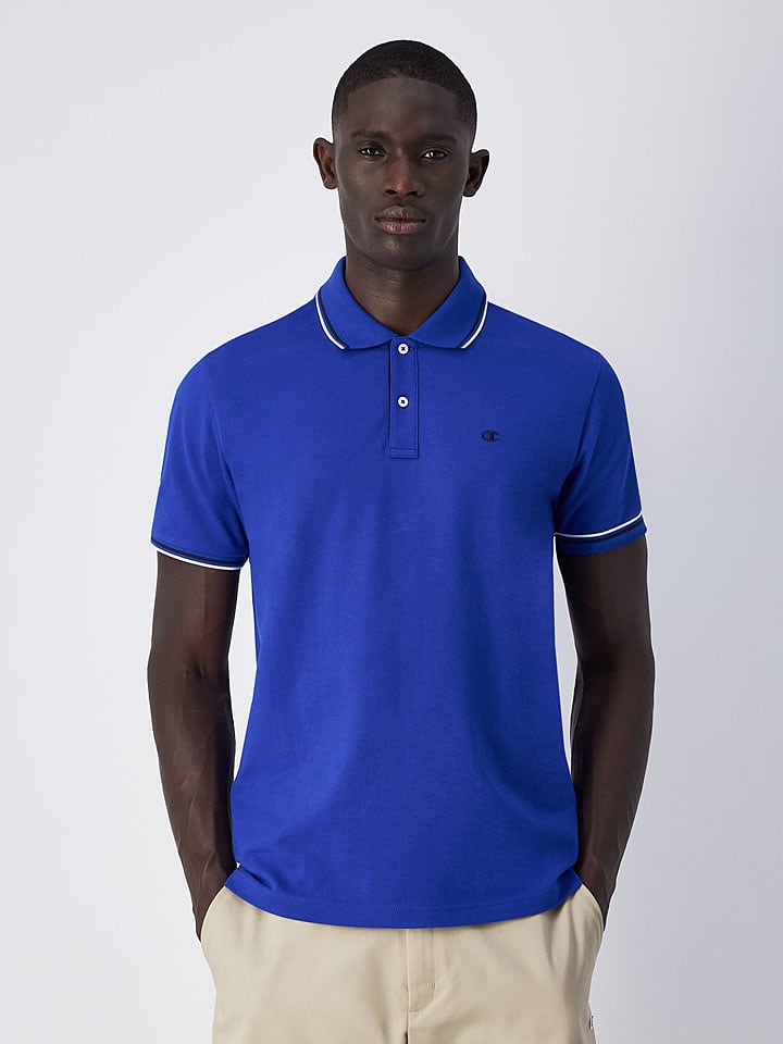 Champion Koszulka polo w kolorze niebieskim rozmiar: S