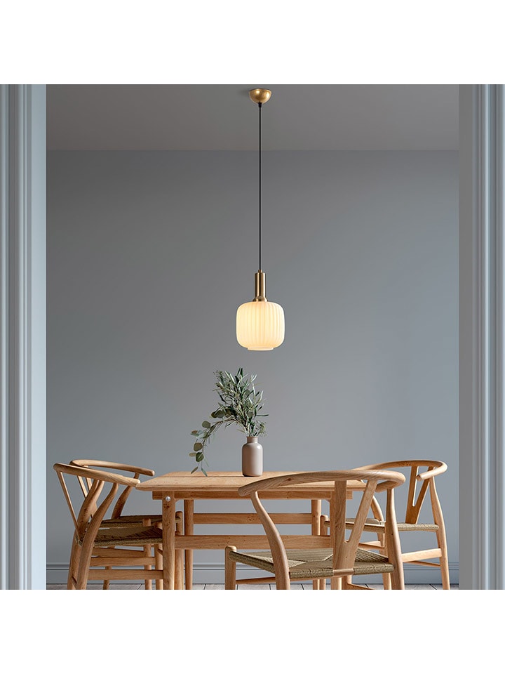 Opviq Lampa wisząca "Asker" w kolorze złoto-białym - wys. 118 x Ø 20 cm rozmiar: onesize