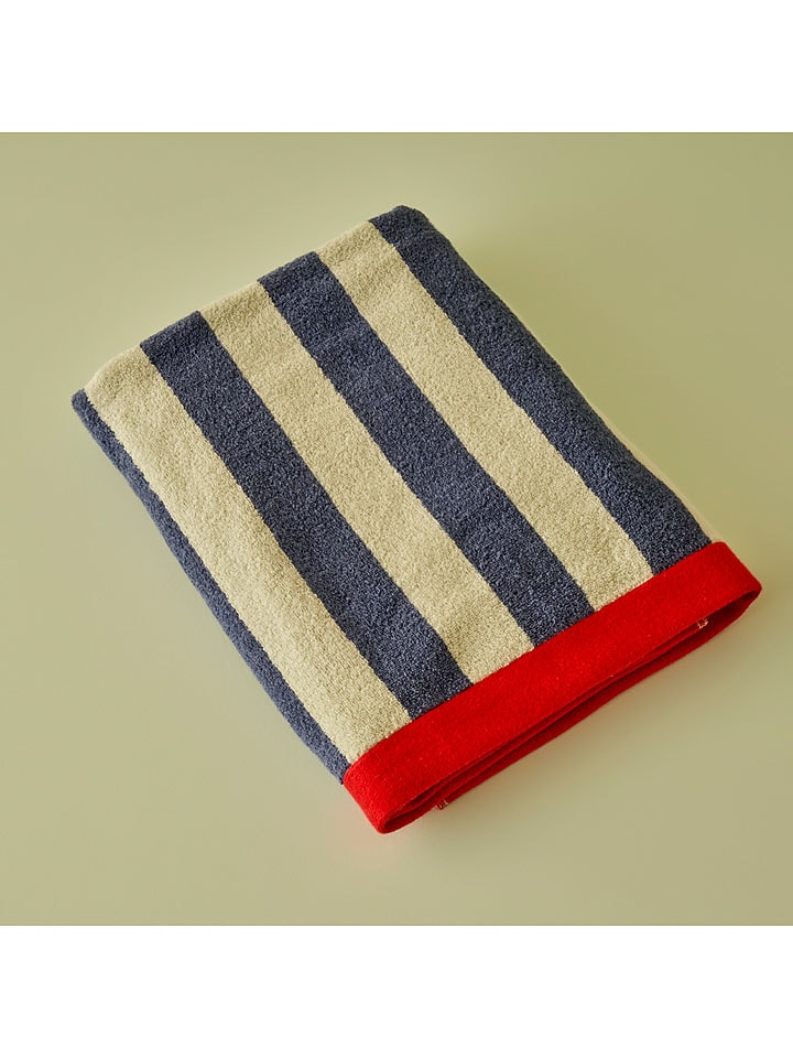 BELLA MAISON Ręcznik kąpielowy "Line" w kolorze biało-niebiesko-czerwonym - 150 x 90 cm rozmiar: onesize