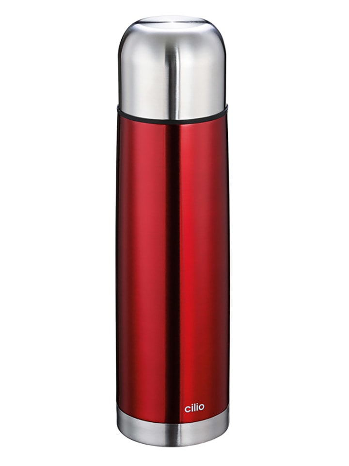 Cilio Butelka termiczna "Colore" w kolorze czerwonym - 750 ml rozmiar: onesize