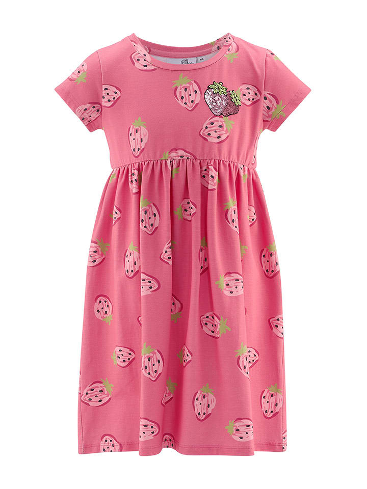 happy girls by Eisend Sukienka w kolorze różowym rozmiar: 98