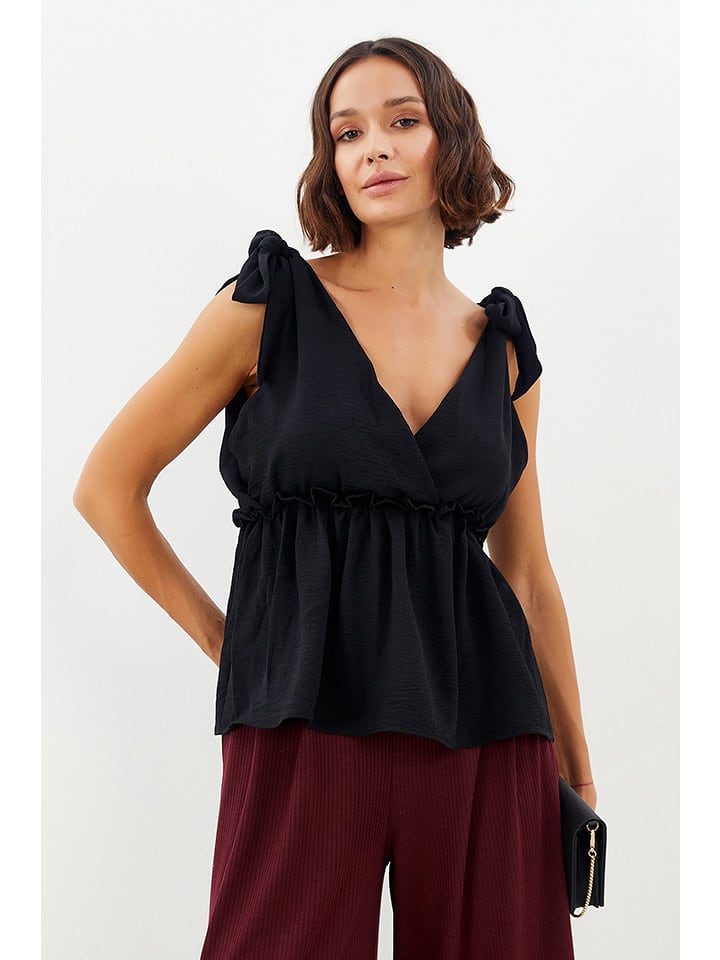 Milan Kiss Top w kolorze czarnym rozmiar: M