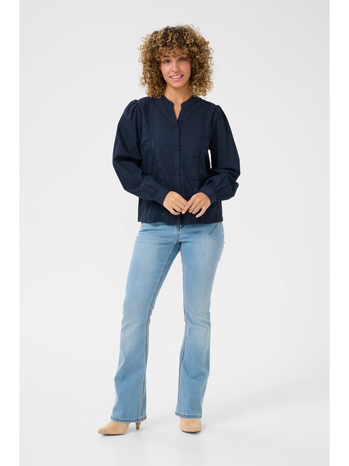 Kaffe Bluzka w kolorze granatowym rozmiar: 36