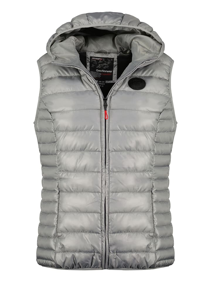 Geographical Norway Kamizelka pikowana "Annecy" w kolorze szarym rozmiar: 176