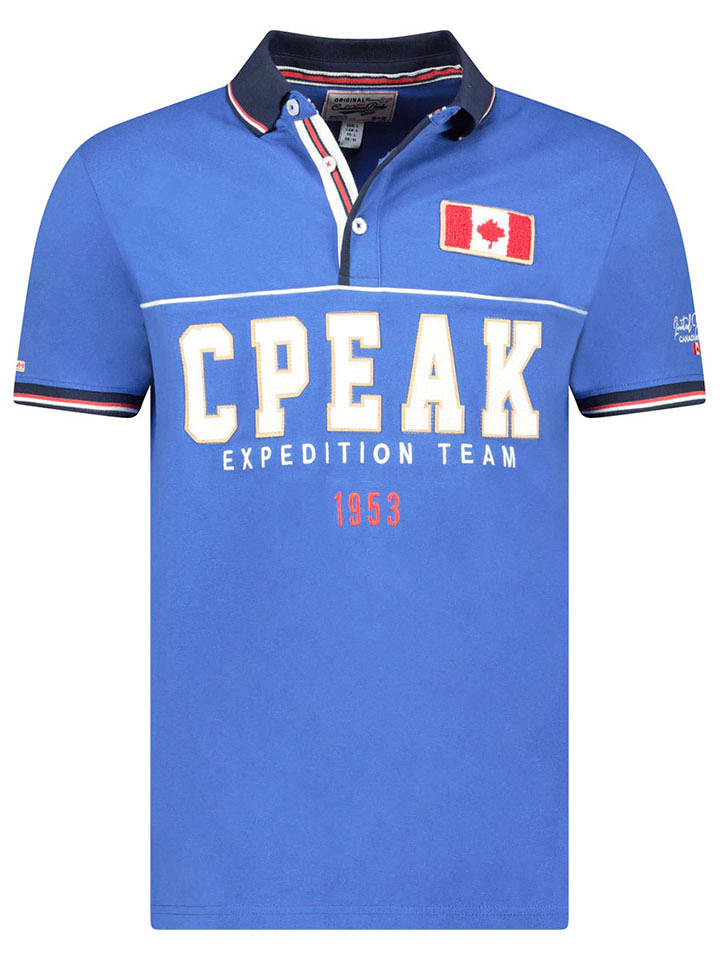 Canadian Peak Koszulka polo "Ketoreak" w kolorze niebieskim rozmiar: L