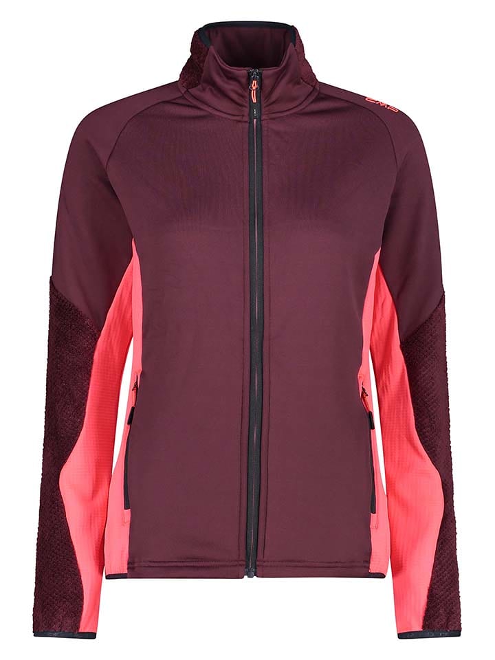 CMP Kurtka polarowa w kolorze bordowo-różowym rozmiar: 38