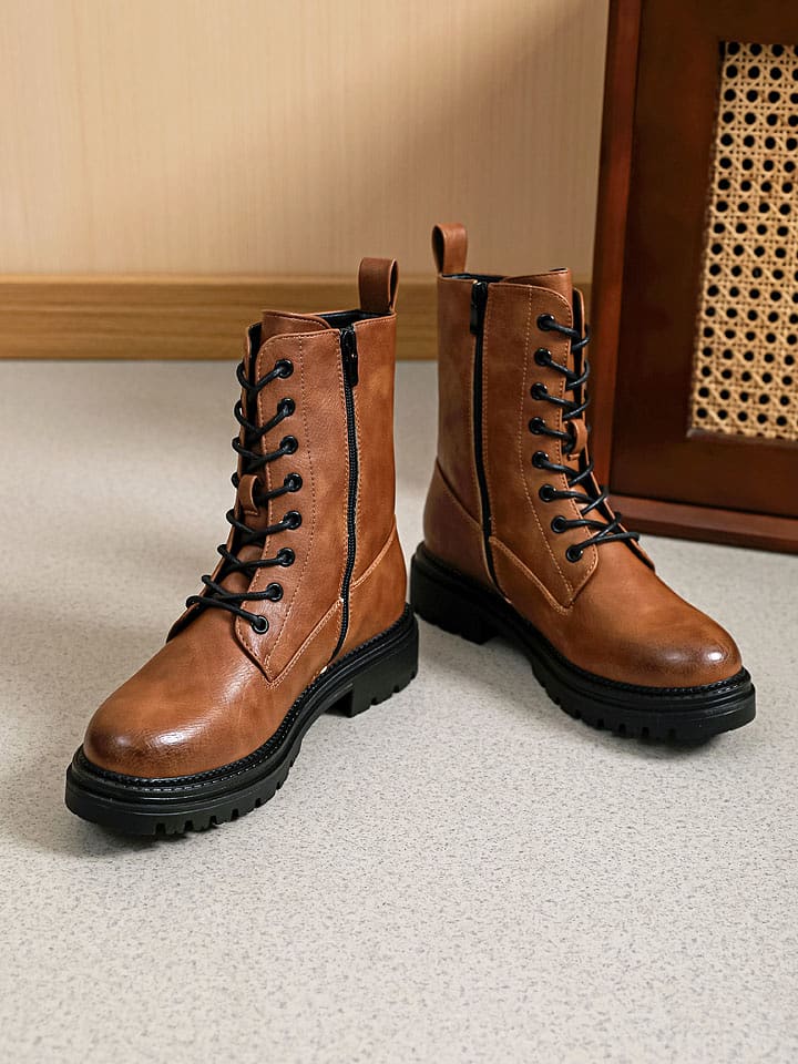 Sixth Sens Botki w kolorze jasnobrązowym rozmiar: 40