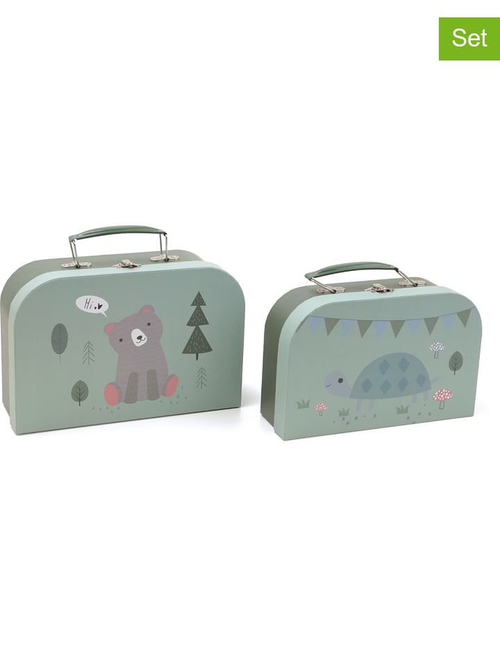 Andreu Toys Kuferki (2 szt.) w kolorze miętowym rozmiar: onesize