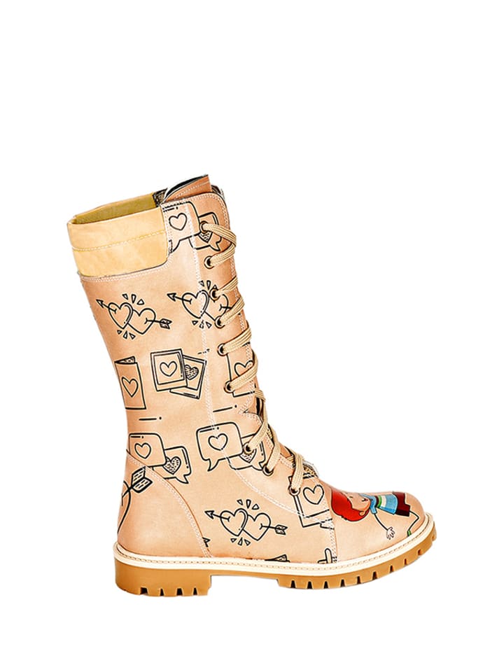 Streetfly Trapery w kolorze beżowym ze wzorem rozmiar: 35