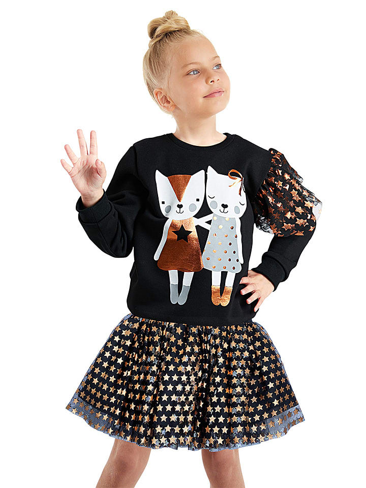 Denokids Spódnica w kolorze czarnym rozmiar: 128