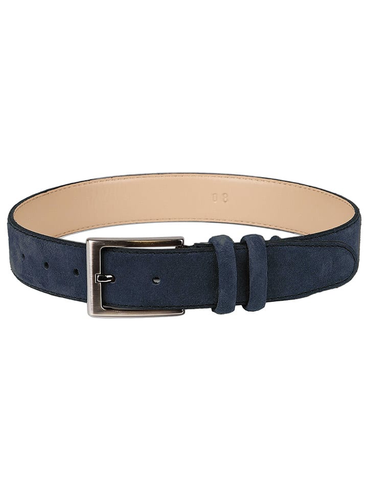 G.O.L.® FINEST COLLECTION Skórzany pasek w kolorze granatowym rozmiar: 85