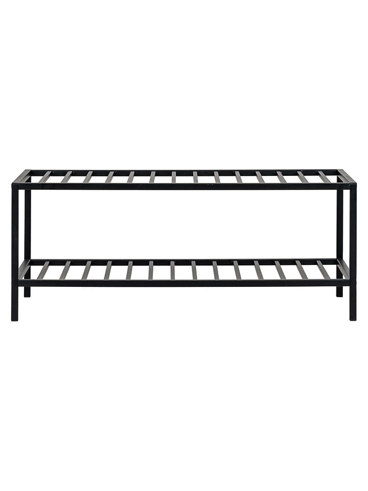 House Nordic Regał "Vita" w kolorze czarnym na buty - 79 x 32 x 34 cm rozmiar: onesize