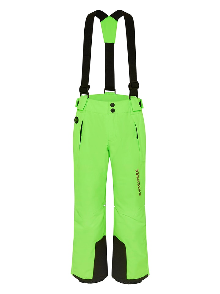 Chiemsee Spodnie narciarskie w kolorze jaskrawozielonym rozmiar: 146/152